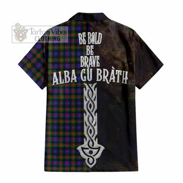 Fleming Tartan Family Crest Hawaiian Shirt Alba Gu Brath Be Brave Lion Ancient Style