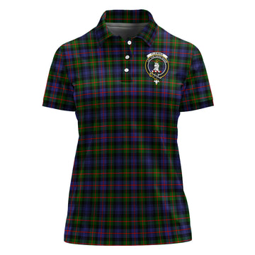 Fleming Tartan Polo Shirt with Family Crest For Women