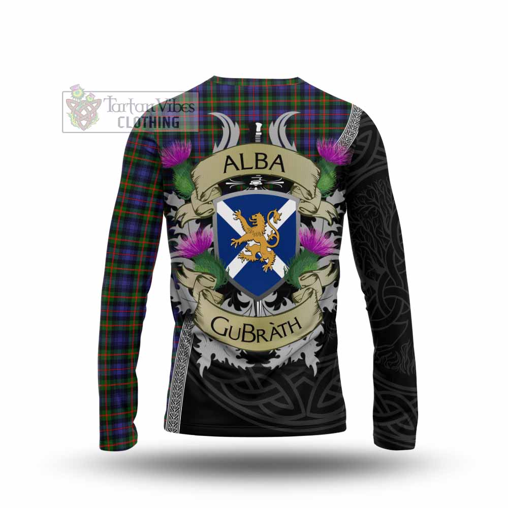 Tartan Vibes Clothing Fleming Tartan Family Crest Long Sleeve T-Shirt Lion Rampant Royal Thistle Shield Celtic Inspired
