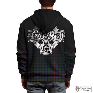 Fleming Tartan Hoodie Featuring Alba Gu Brath Family Crest Celtic Inspired