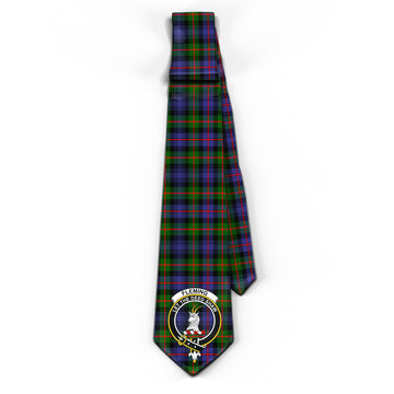 Fleming Tartan Classic Necktie with Family Crest