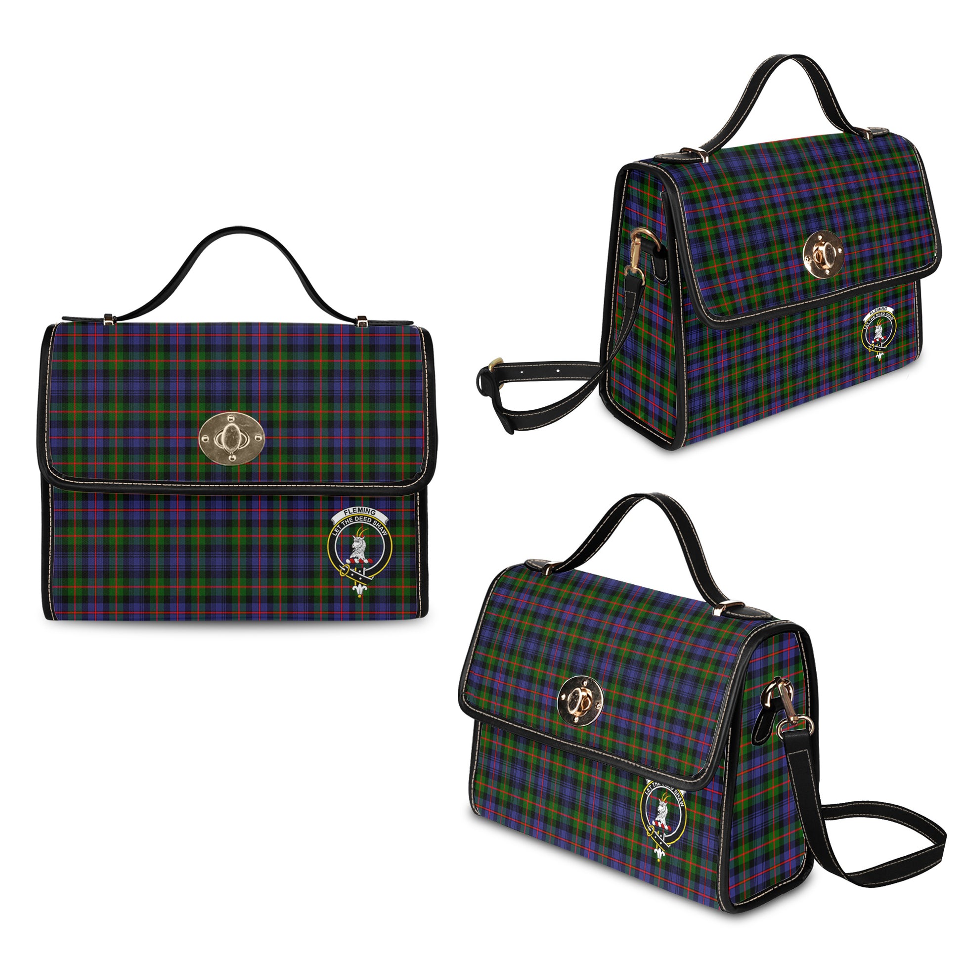 fleming-tartan-leather-strap-waterproof-canvas-bag-with-family-crest