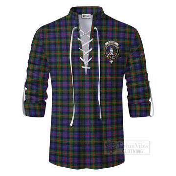 Fleming Tartan Ghillie Kilt Shirt with Family Crest DNA In Me Style