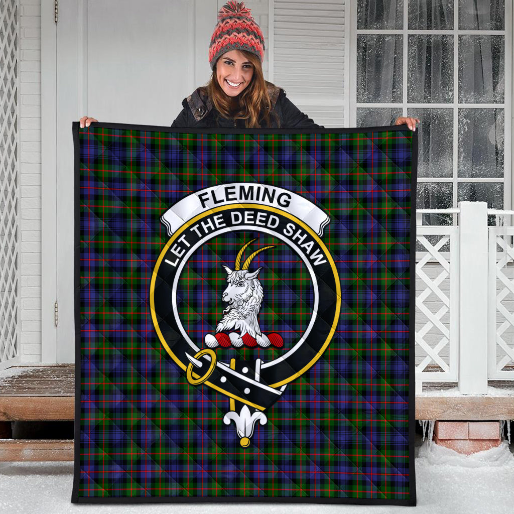 fleming-tartan-quilt-with-family-crest