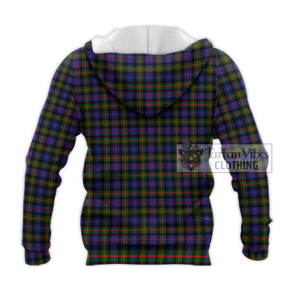 Fleming Tartan Knitted Hoodie with Family Crest DNA In Me Style - Tartanvibesclothing Shop