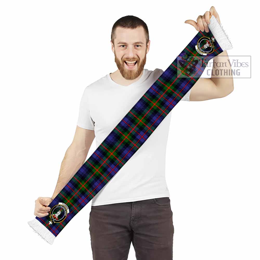 Tartan Vibes Clothing Fleming Tartan Ruffneck Scarf with Family Crest