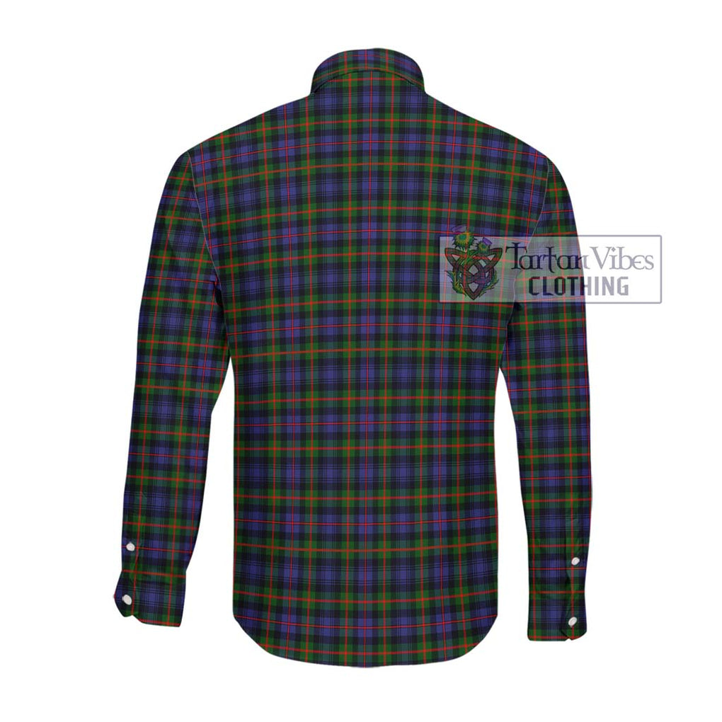 Fleming Tartan Long Sleeve Button Shirt with Family Crest DNA In Me Style - Tartanvibesclothing Shop