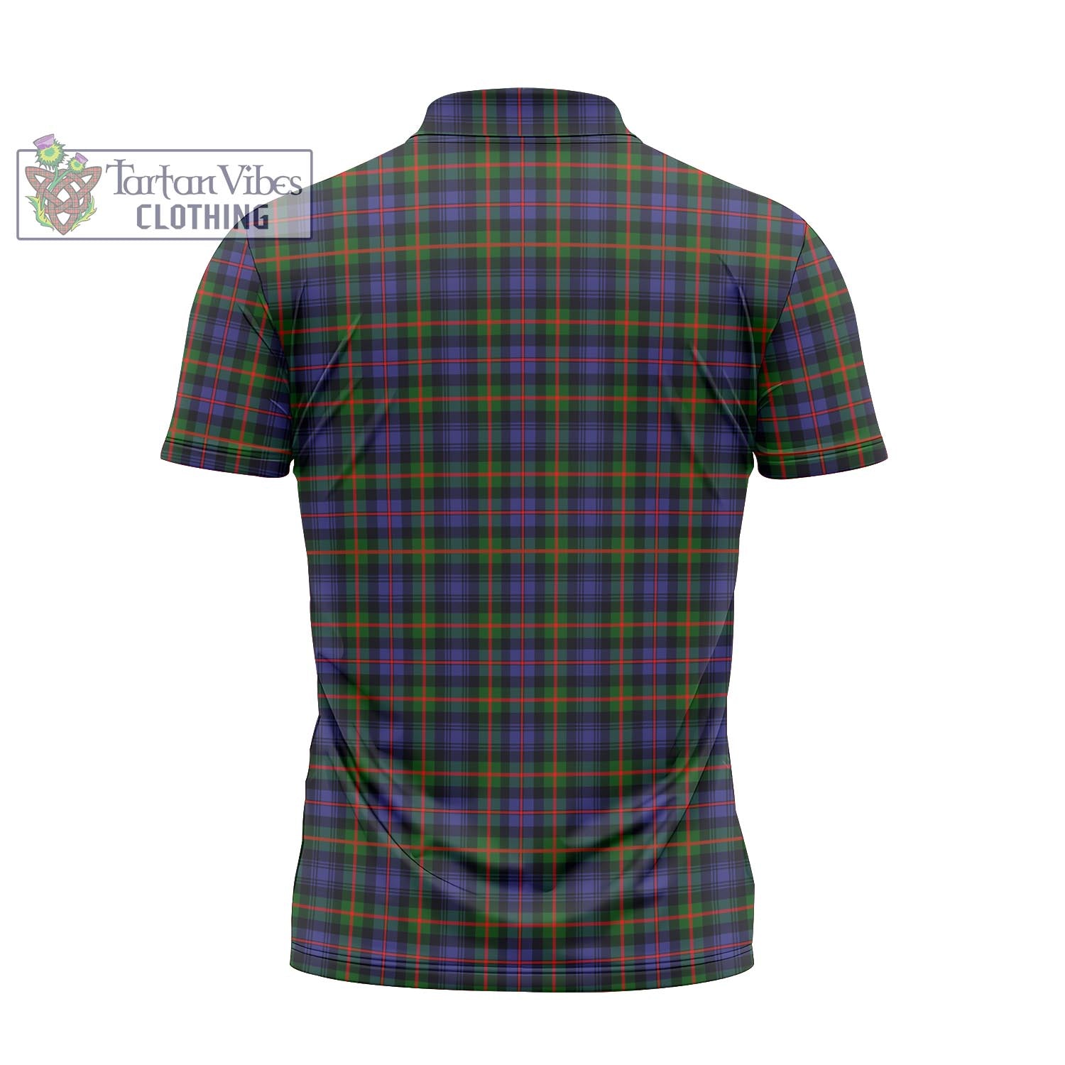 Tartan Vibes Clothing Fleming Tartan Zipper Polo Shirt