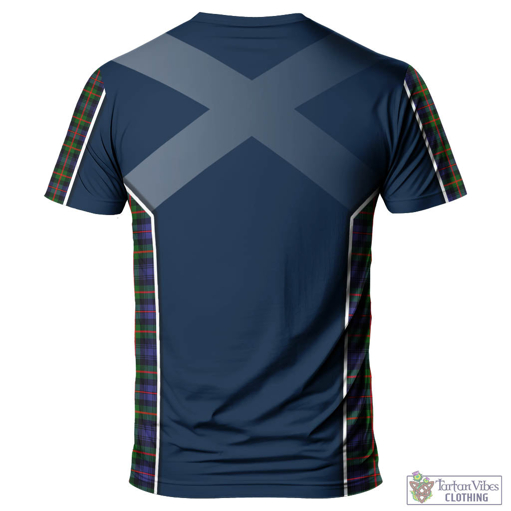 Tartan Vibes Clothing Fleming Tartan T-Shirt with Family Crest and Lion Rampant Vibes Sport Style