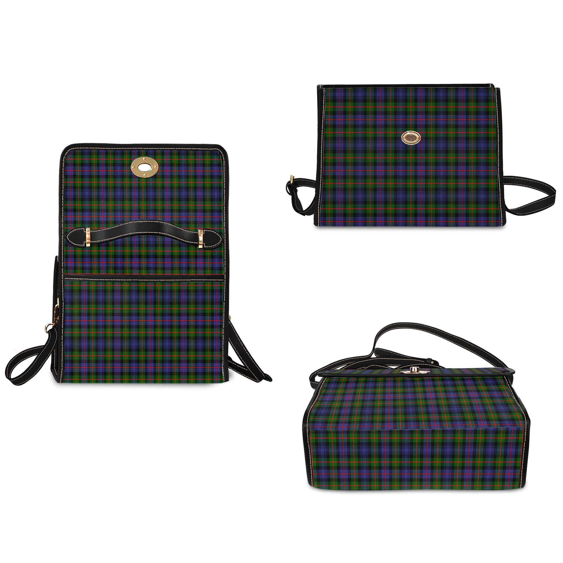 fleming-tartan-leather-strap-waterproof-canvas-bag