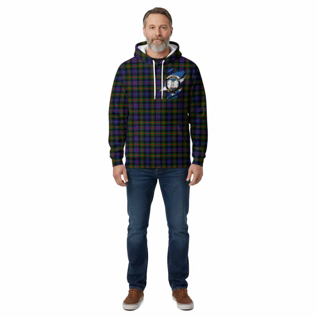 Fleming Clan Crest In Me Tartan Cotton Hoodie Scotland Flag Style