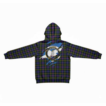 Fleming Clan Crest In Me Tartan Kid Hoodie Scotland Flag Style