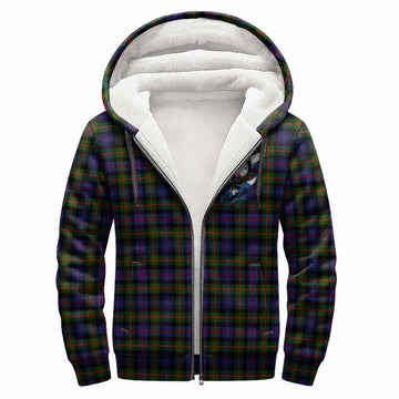 Fleming Clan Crest In Me Tartan Sherpa Hoodie Scotland Flag Style