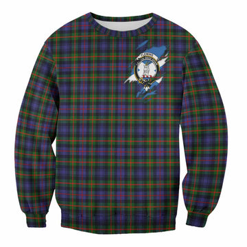 Fleming Clan Crest In Me Tartan Sweatshirt Scotland Flag Style