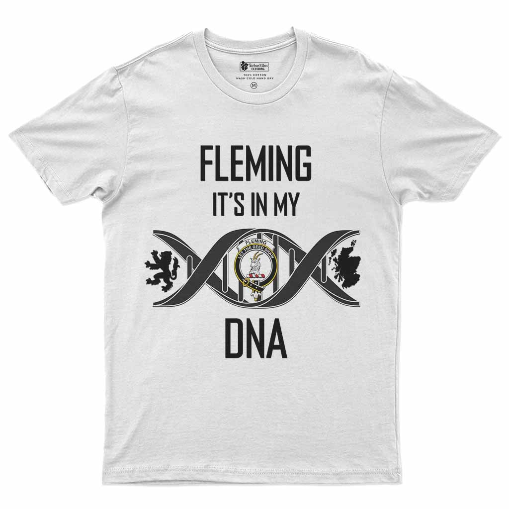 Fleming Clan DNA Men's T-Shirt White - Tartan Vibes Clothing