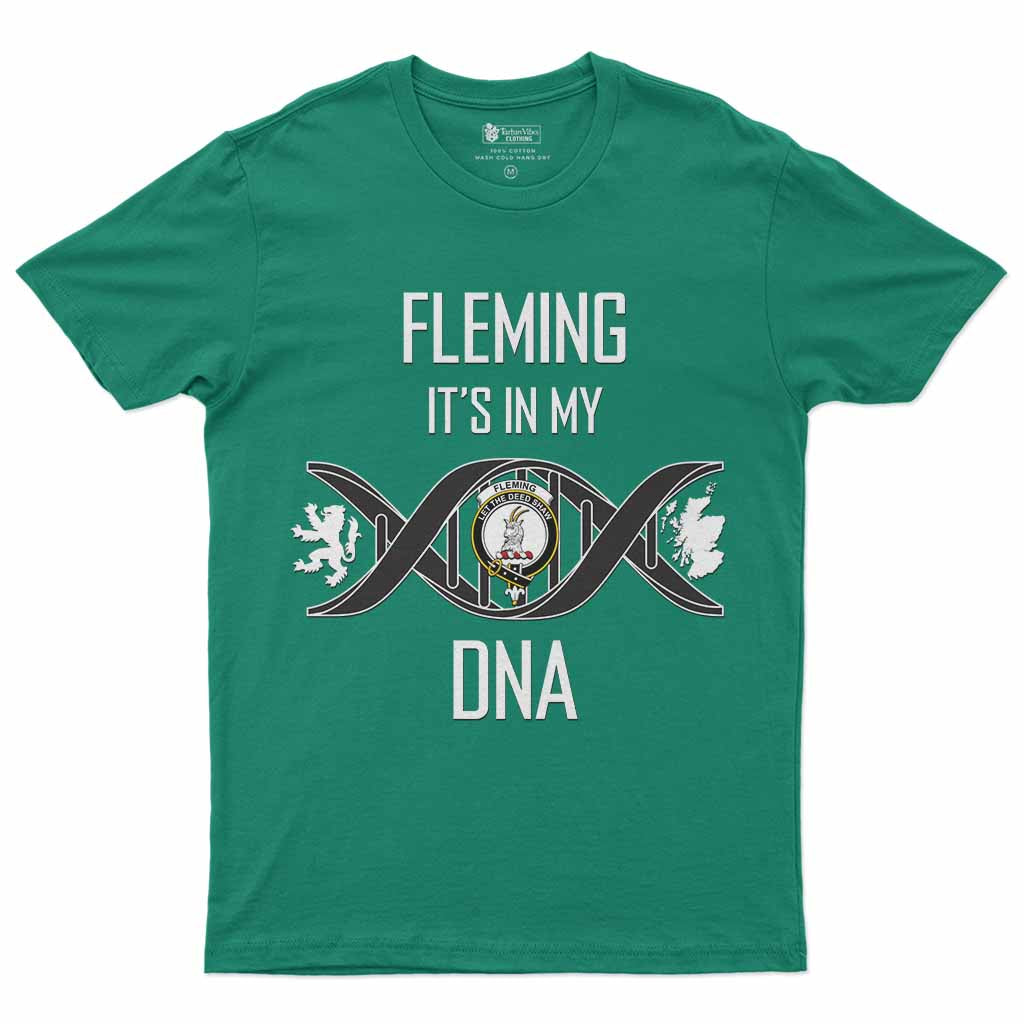Fleming Clan DNA Men's T-Shirt Irish Green - Tartan Vibes Clothing