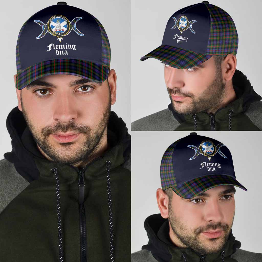 Fleming Clan DNA Tartan Classic Cap - Tartan Vibes Clothing