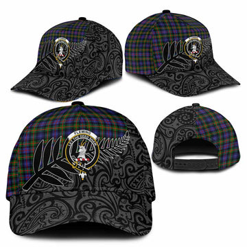 Fleming Crest Tartan Classic Cap with New Zealand Silver Fern Half Style