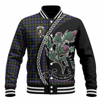 Fleming Family Crest Tartan Baseball Jacket Alba Thistle Inspired
