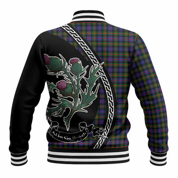 Fleming Family Crest Tartan Baseball Jacket Alba Thistle Inspired