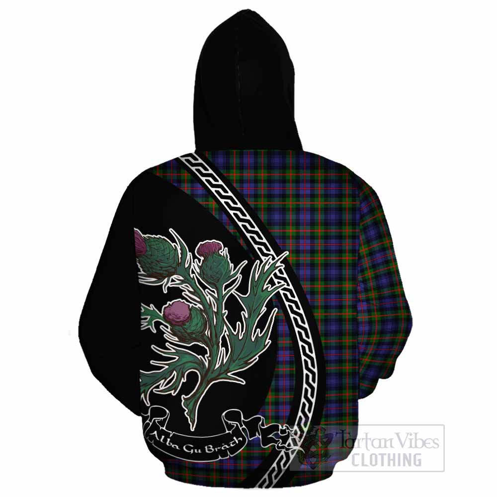 Fleming Family Crest Tartan Cotton Hoodie Alba Thistle Inspired - Tartan Vibes Clothing