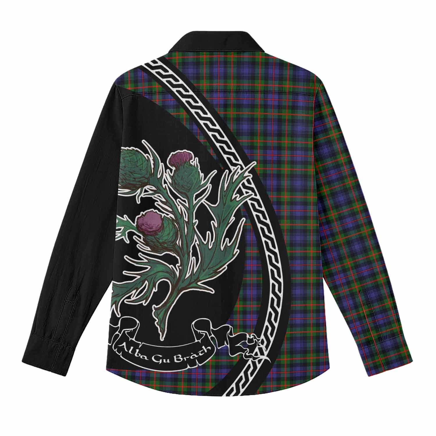 Fleming Family Crest Tartan Women Casual Shirt Alba Thistle Inspired - Tartan Vibes Clothing