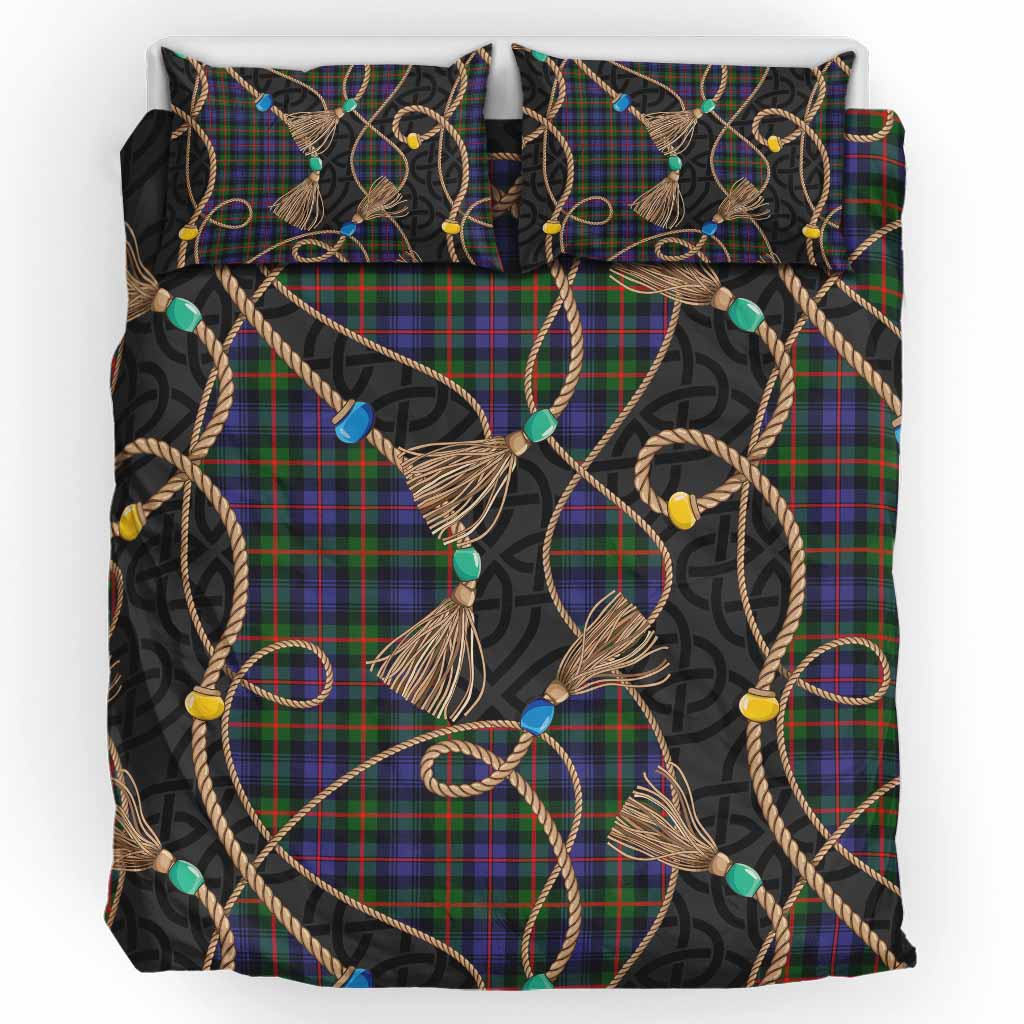 Fleming Scottish Tartan Twisted Ropes Stylized Bedding Set UK Bedding Set UK King 91*87 inch - Tartan Vibes Clothing