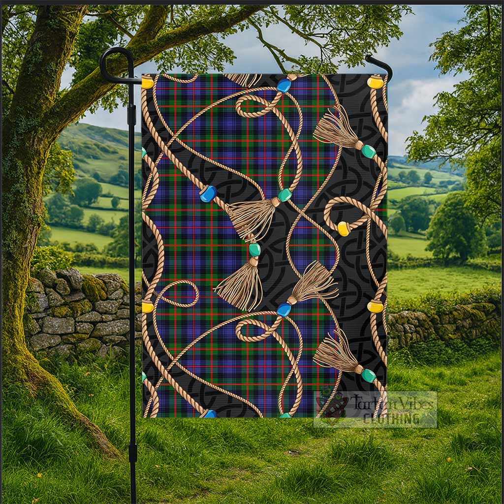 Fleming Scottish Tartan Twisted Ropes Stylized Garden Flag - Tartan Vibes Clothing
