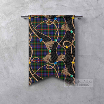 Fleming Scottish Tartan Twisted Ropes Stylized Gonfalon