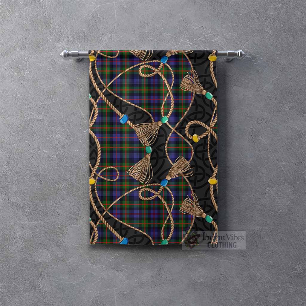 Fleming Scottish Tartan Twisted Ropes Stylized Gonfalon Rectangle - Tartan Vibes Clothing