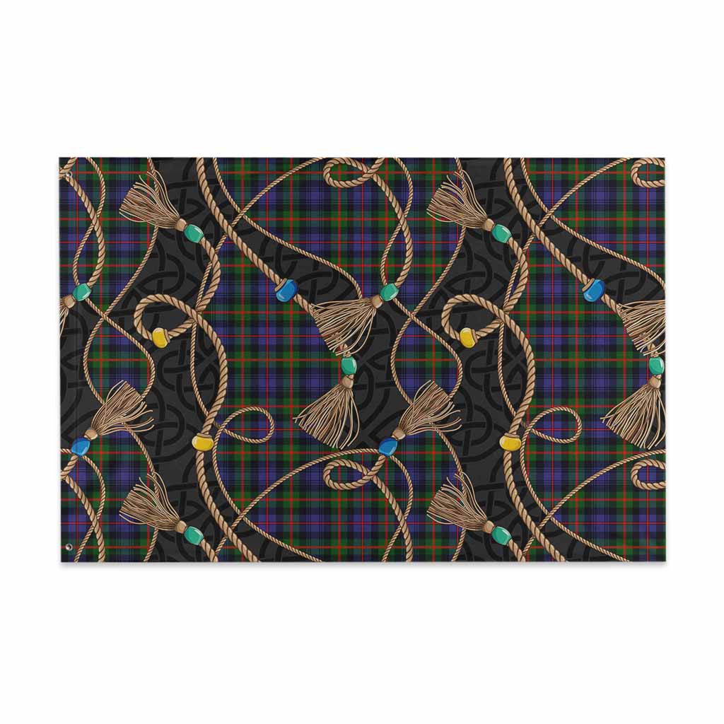 Fleming Scottish Tartan Twisted Ropes Stylized House Flag 48*72 inch (120*180 cm) - Tartan Vibes Clothing