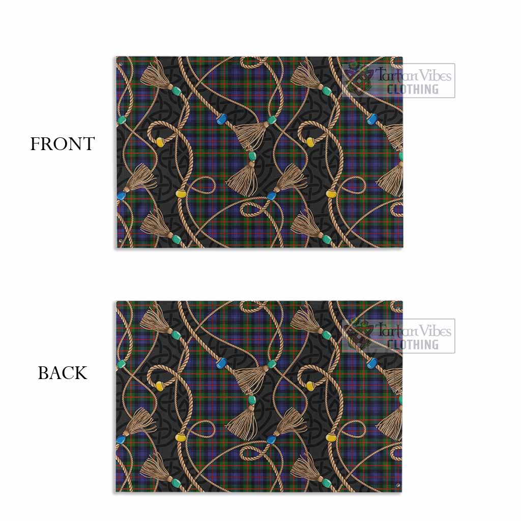 Fleming Scottish Tartan Twisted Ropes Stylized House Flag - Tartan Vibes Clothing
