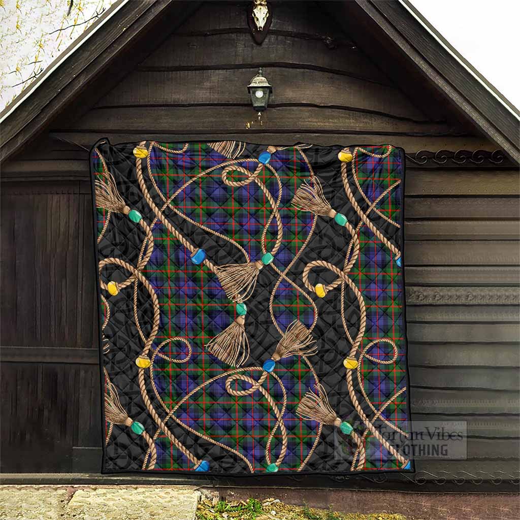 Fleming Scottish Tartan Twisted Ropes Stylized Premium Quilt - Tartan Vibes Clothing