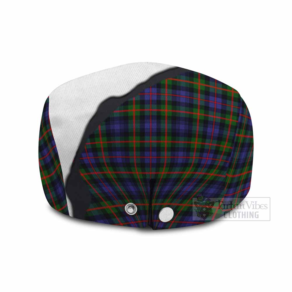 Fleming Scottish Terrier Tartan Flat Cap, Jeff Cap Thistle Heritage Art - Tartan Vibes Clothing
