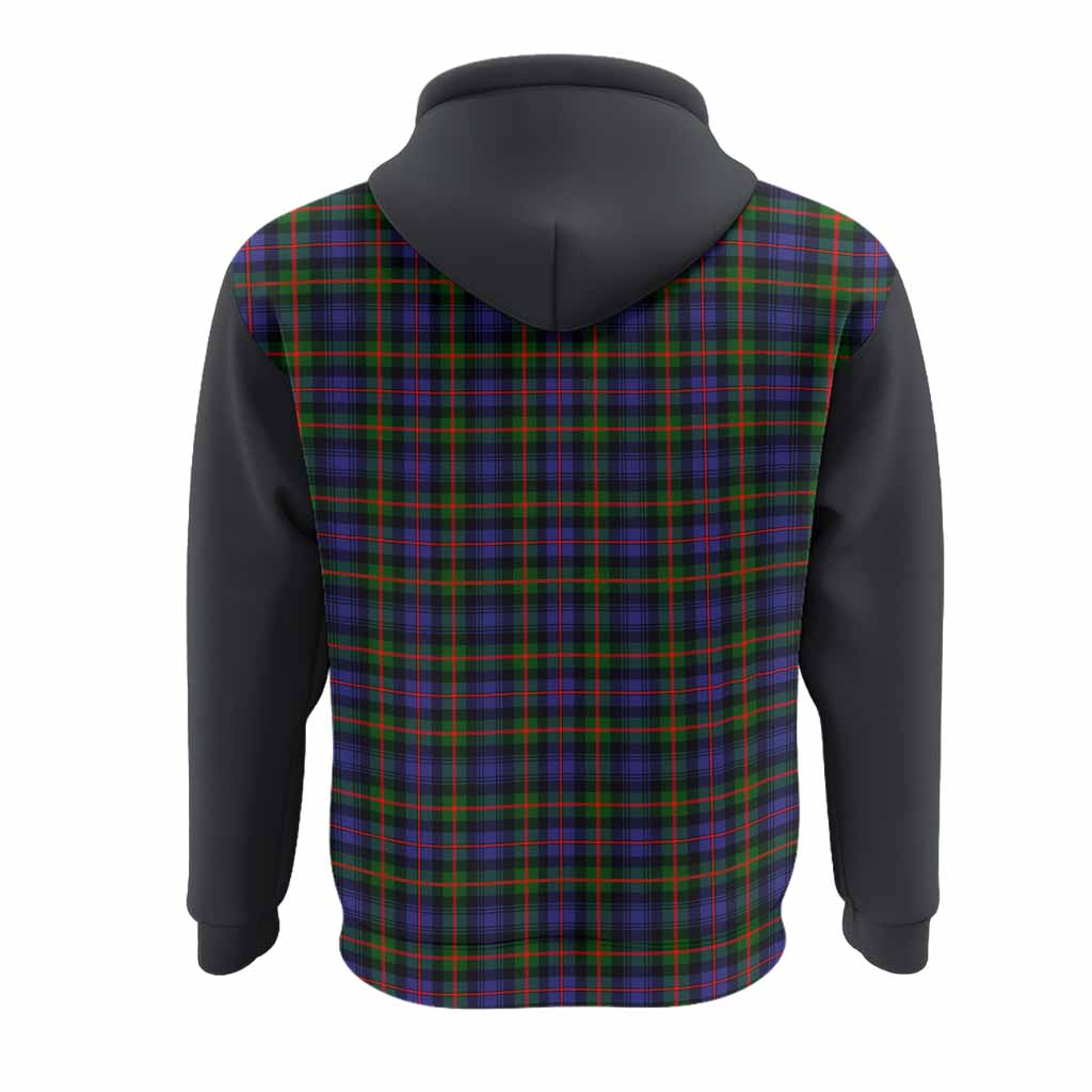 Fleming Tartan Accent Hoodie with Family Crest