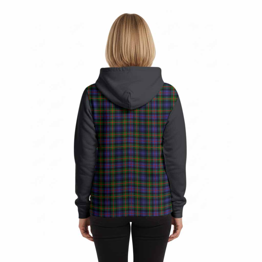 Fleming Tartan Accent Hoodie with Family Crest