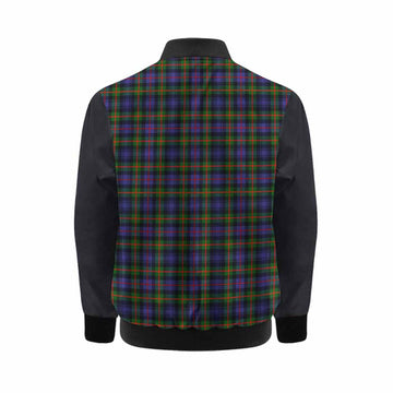 Fleming Tartan Accent Kid Bomber Jacket with Family Crest