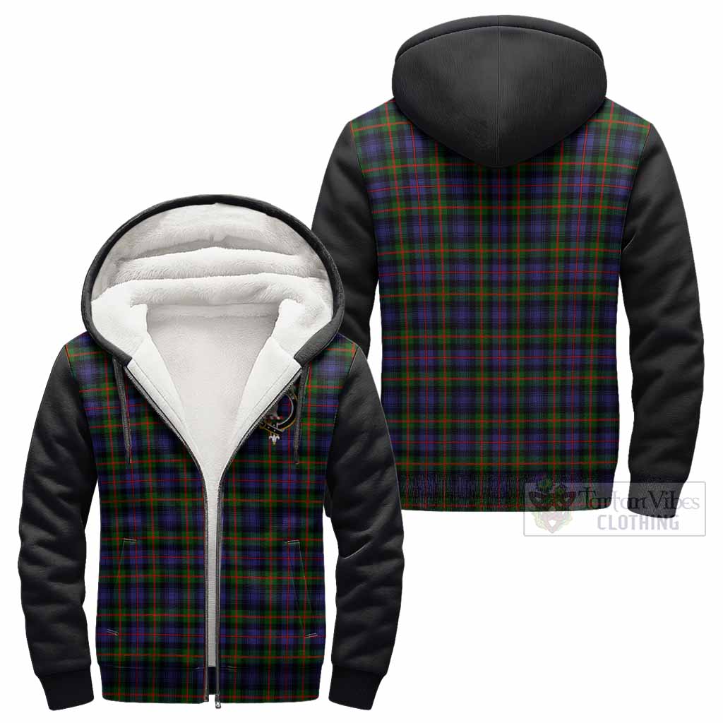 Fleming Tartan Accent Sherpa Hoodie with Family Crest