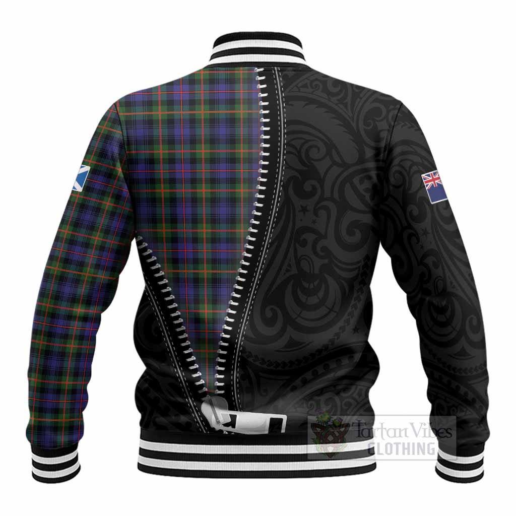 Fleming Tartan Baseball Jacket New Zealand Pattern Unique Zipper Stylized