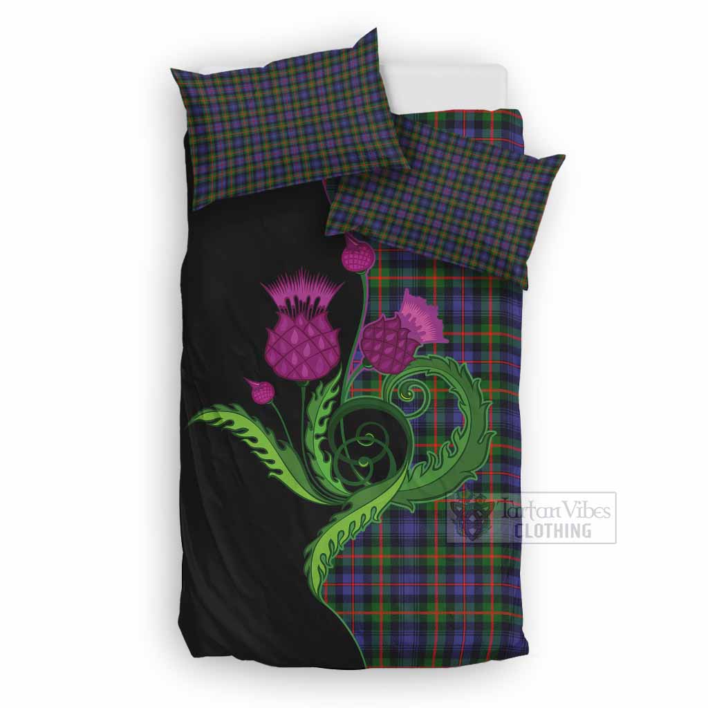 Fleming Tartan Bedding Set Traditional Scottish Thistle UK Bedding Set UK Double 79*79 inch - Tartan Vibes Clothing