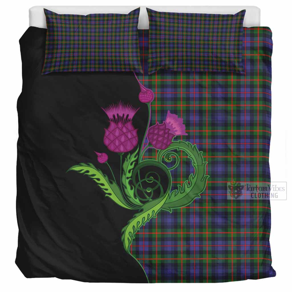 Fleming Tartan Bedding Set Traditional Scottish Thistle UK Bedding Set UK Super King 104*94 inch - Tartan Vibes Clothing