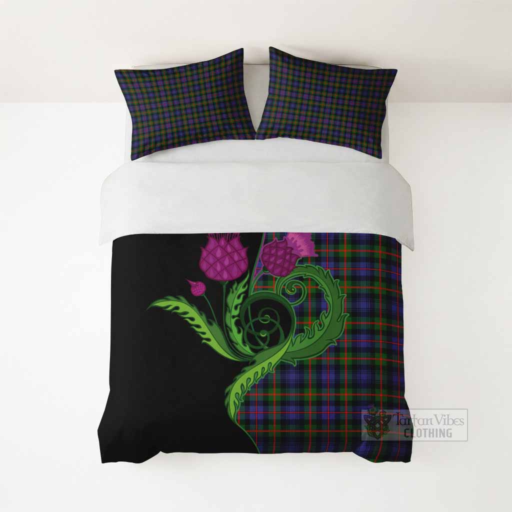 Fleming Tartan Bedding Set Traditional Scottish Thistle - Tartan Vibes Clothing