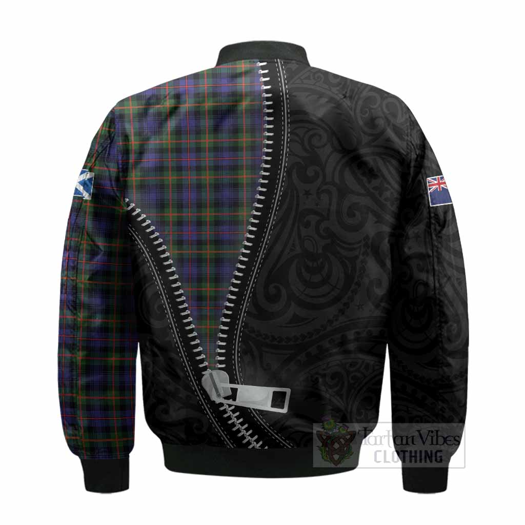 Fleming Tartan Bomber Jacket New Zealand Pattern Unique Zipper Stylized