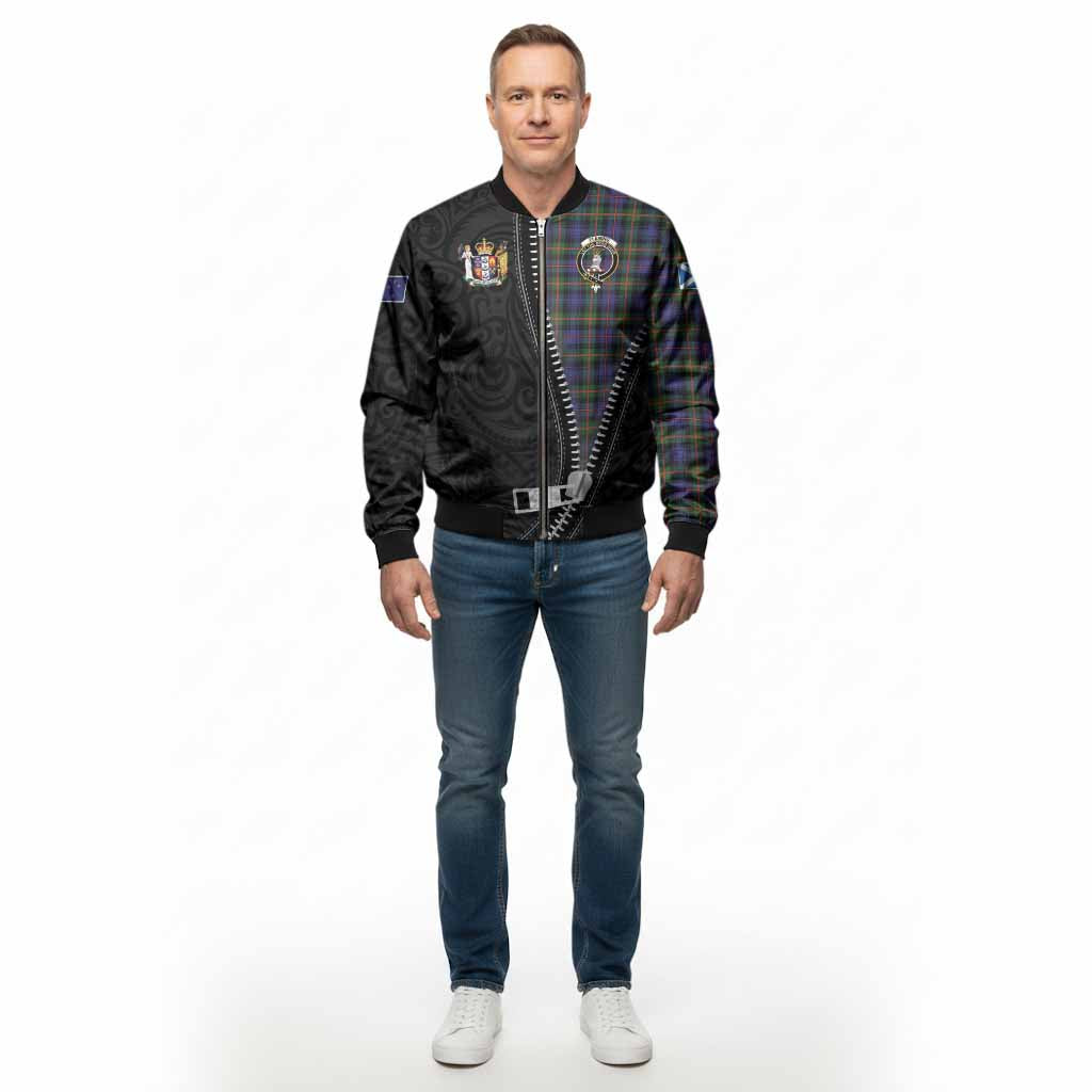 Fleming Tartan Bomber Jacket New Zealand Pattern Unique Zipper Stylized