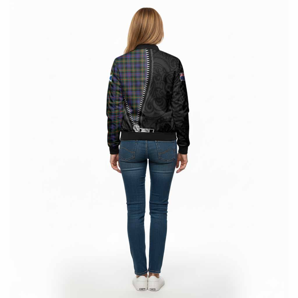 Fleming Tartan Bomber Jacket New Zealand Pattern Unique Zipper Stylized