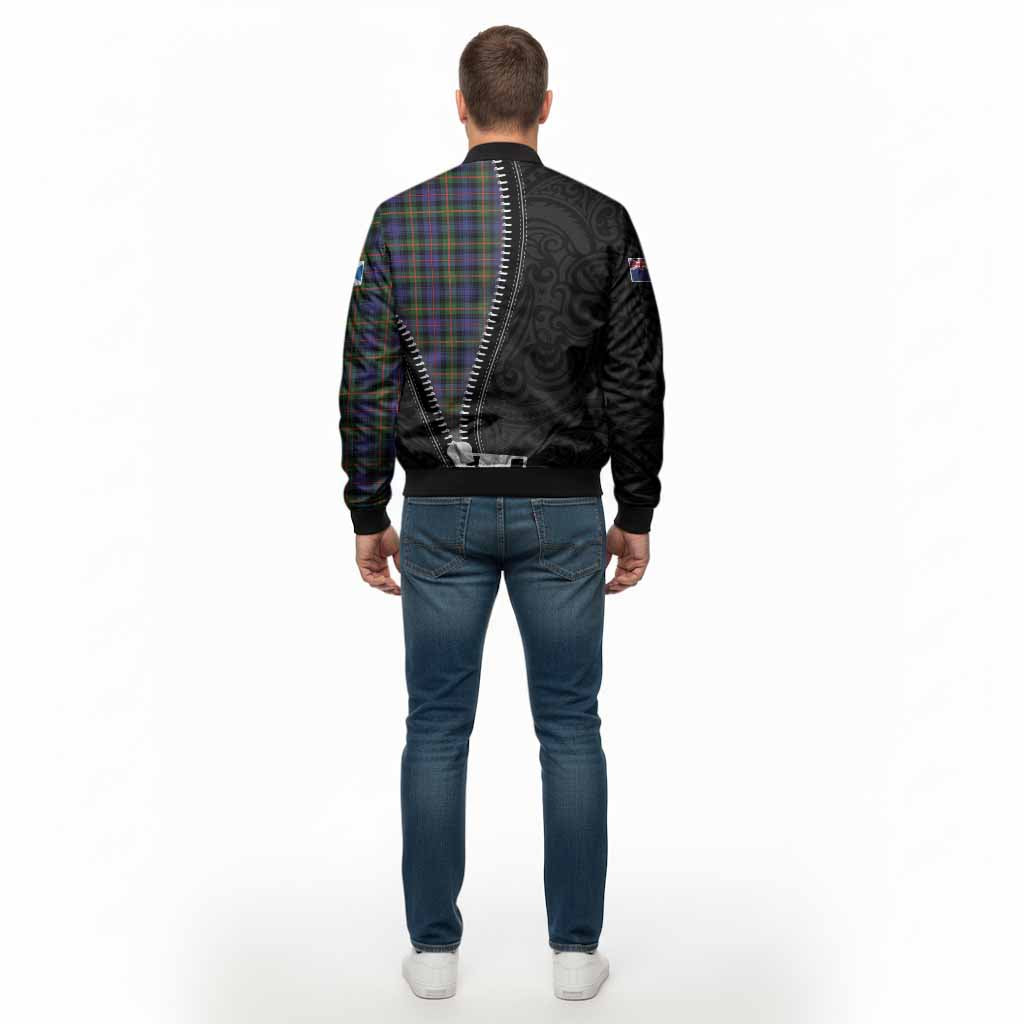 Fleming Tartan Bomber Jacket New Zealand Pattern Unique Zipper Stylized