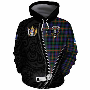Fleming Tartan Cotton Hoodie New Zealand Pattern Unique Zipper Stylized