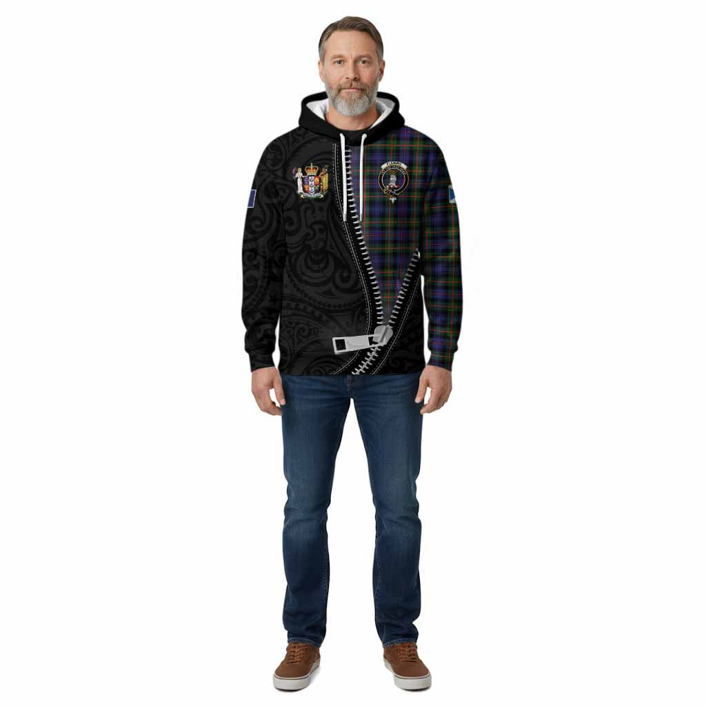 Fleming Tartan Cotton Hoodie New Zealand Pattern Unique Zipper Stylized