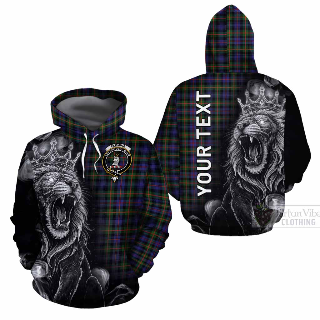 Fleming Tartan Cotton Hoodie Roaring Lion Heritage
