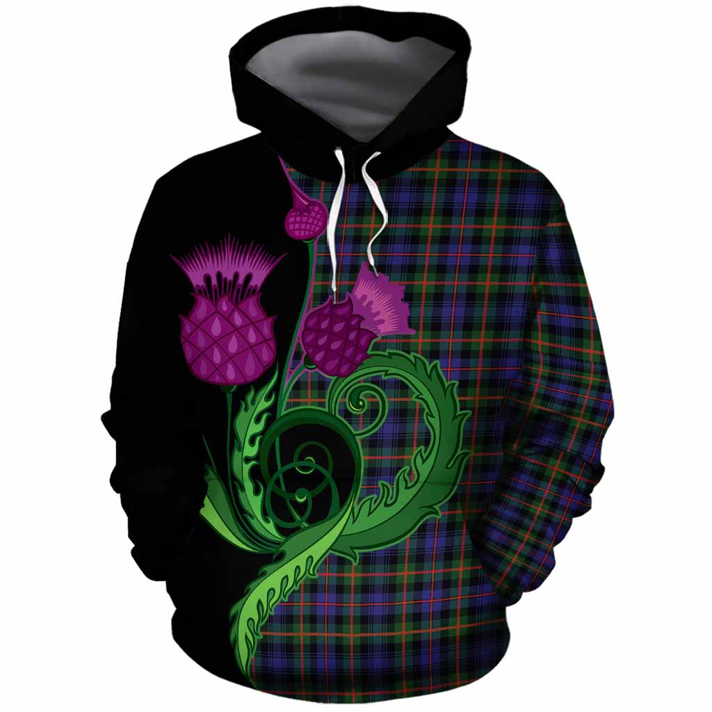 Fleming Tartan Cotton Hoodie Traditional Scottish Thistle